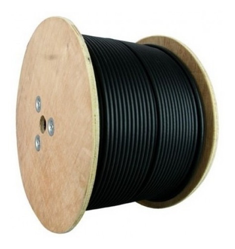 Cable Coaxial Rg6 305 Negro Con Mensajero Guia Sky Factura