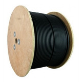 Cable Coaxial Rg6 305 Negro Con Mensajero Guia Sky Factura