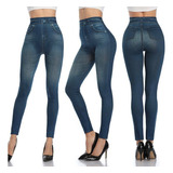 Pantalones De Leggins Jeans De Comodos Tipo Mezcilla Premium