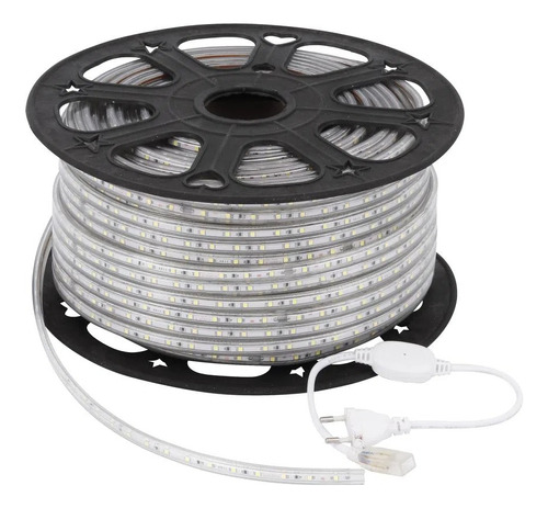 Mangueira De Led Chata 100m 3000k 6000k Branco Quente Frio