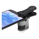 Microscopio De Bolsillo 20x C/clip Para Smartphone Carson Color Gris
