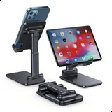 Suporte Elegante Ajustável De Mesa Para Celulares E Tablets 