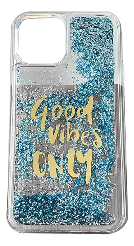 Funda Protector Para iPhone Con Brillos Glitter Liquido