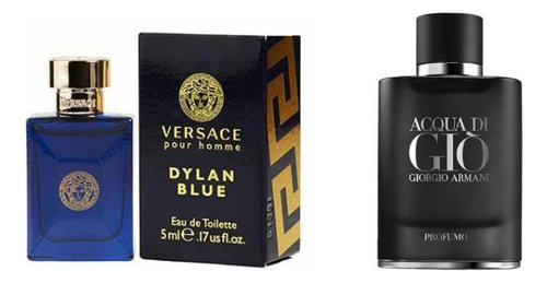 Versace Dylan Blue Y Armani Profumo Miniaturas 100% Original