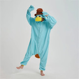Mono De Pijama Duck Cosplay Para Mujer  Color Azul Polar