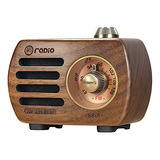 Radio Fm De Madera Retro   Mini Portátil Vintage, Func...