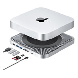 Raycue Mac Mini Hub Y Soporte Tipo C Con Carcasa Ssd, Sopor.