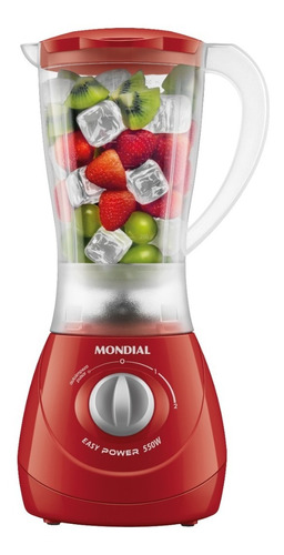 Liquidificador Mondial Easy Power 550w Vermelho 110v