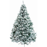Arbol Navidad Pino Nevado Artificial 1.60 M Follaje Jardimex Color Blanco