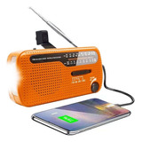 Radio De Emergencia Manivela Radio Solar 1200mah Recargable