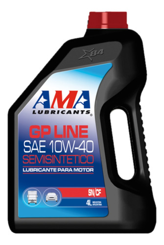 Aceite Lubricante Motor Ama Gp Semi Sintetico 10w40 4l