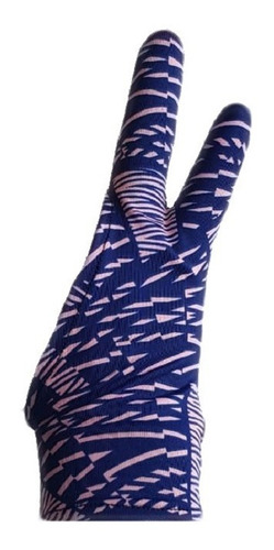 Guantes De Dos Dedos Para Dibujo - Estampado Azul Con Rayita