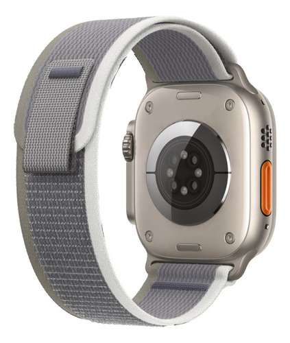 Correa Trail Para Apple Watch 42 / 44 / 45 & Ultra - Color Gris / Blanco - Marca Cellbox