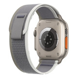 Correa Trail Para Apple Watch 42 / 44 / 45 & Ultra - Color Gris / Blanco - Marca Cellbox