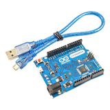 Placa Leonardo R3 Rev3 Atmega32u4 Com Cabo Usb Arduino Me