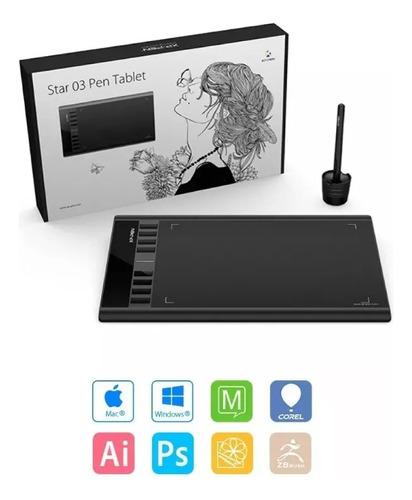 Tableta Gráfica Digitalizadora Xp-pen Star 03 V2
