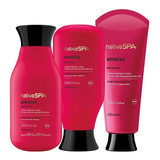 Kit Shampoo Condicionador E Creme Ameixa Cabelos Restaurados