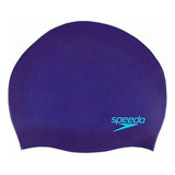 Gorra Natación Speedo Plain Moulded Junior Niños Color Viol-turq Tamaño U