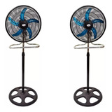 Combo 2 Ventiladores 3x1 Pie Pared Turbo 90w Aspas Metalicas