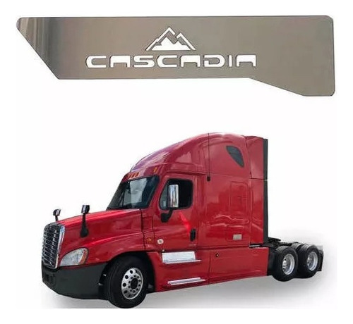 Par Adorno Para Puerta Freightleiner Cascadia Acero Inox.