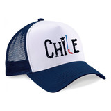 Gorra/jockey Chile Con Mapa Vertical