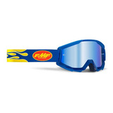 Goggles Para Motociclista Powercore Flame Navy Azul Lens
