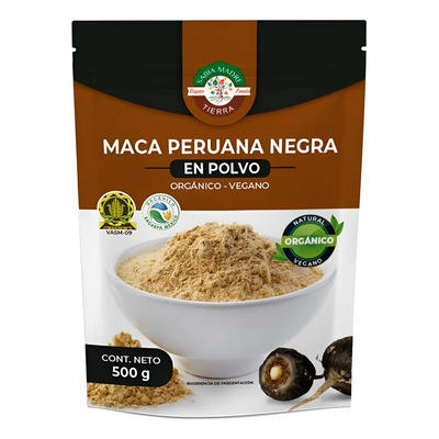 Maca Peruana Negra Orgánica 500gr | Meses sin interés