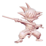 Action Figure Dragon Ball Z Stl Kid Son Goku Bastão