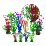 (c) Plantas Acuáticas Coloridas Artificiales Para Pequeños A