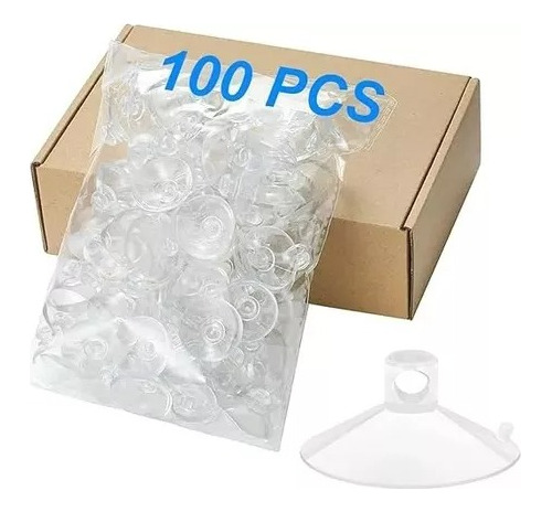 100 Ventosa Chupón Para Vidrio Manualidades Colgantes 2,5cms