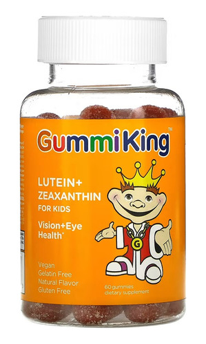 Gummiking Luteína Y Zeaxantina Para Niños 60 Gomitas Sabor Mango