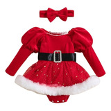 Conjunto De Navidad Bebe Traje Navidad Niña