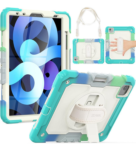 Funda Ltrop Para iPad Air 5/4 Generacion 10,9 Celeste