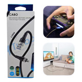 Cabo Carregador Controle Para Ps4 3 Metros Usb 3.0 Turbo Top