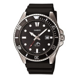 Reloj Analógico Casio Mdv106-1av 200m Duro Para Hombre, Negr