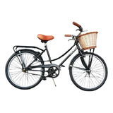 Bicicleta Vintage Paseo Nena Porta Rod 24  Mujer Dama Retro 