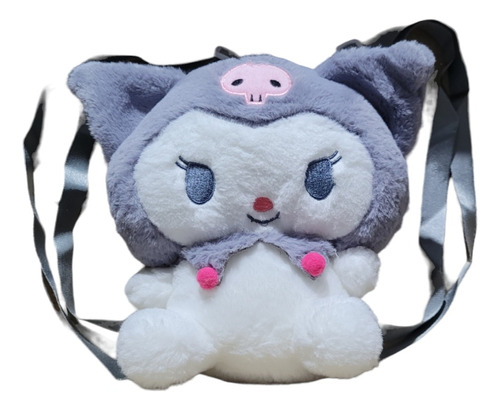 Mochila De Peluche Kuromi - Bolsa Kawaii - Sanrio