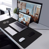 Desk Pad Preto Setup Gamer Home Office 70x30cm Em Couro P. U