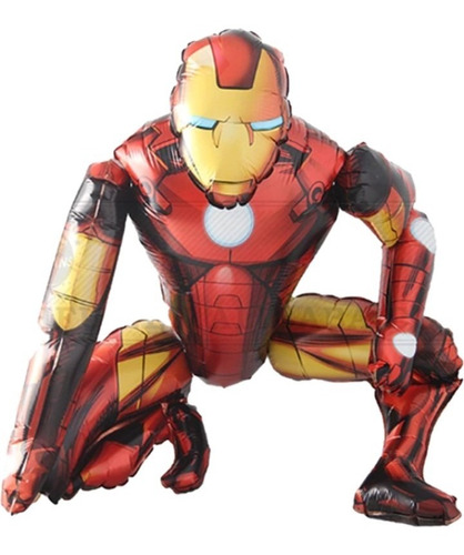 1 Globo Metalizado 3d Grande Avengers Ironman 68x64 Cms
