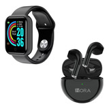 Combo Reloj Smartwatch + Audifonos Bluetooth Alta Calidad