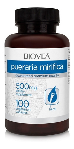 Pueraria Mirifica 500mg Biovea 100 Cápsulas - Pronta Entrega