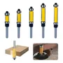C 5pcs Fresa Broca Copiadora Router Perfilador Baleros 1/4 Y