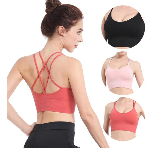 Sujetador Deportivo Bras Gym Top Para Mujer, Sujetador De Gi