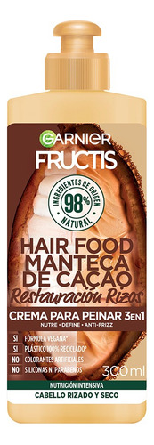 Crema Para Peinar Fructis Hair Food Cacao 300ml