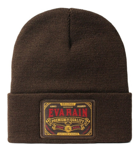 Gorro Lana Beanie Marron Retro Western Premium Eva Rain®