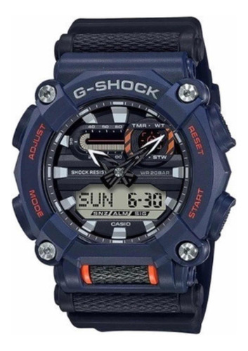 Relógio Casio G-shock Ga-900 Azul E Preto