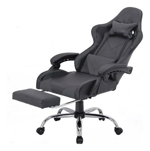 Silla Gamer Pc Ergonómica Apoyapies Reclinable Giratoria