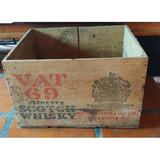 Antiguo Cajón De Whisky Vat 69