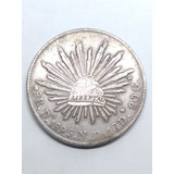 Moneda 8 Reales Año 1895 Plata .900 Ceca D  Durango