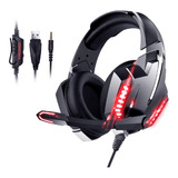 Audifonos Gamer Onikuma K18 Black-red